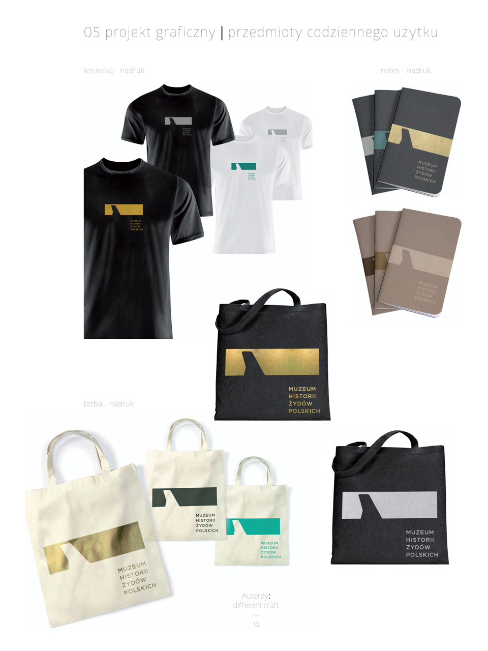 gadżety promujące muzeum polin