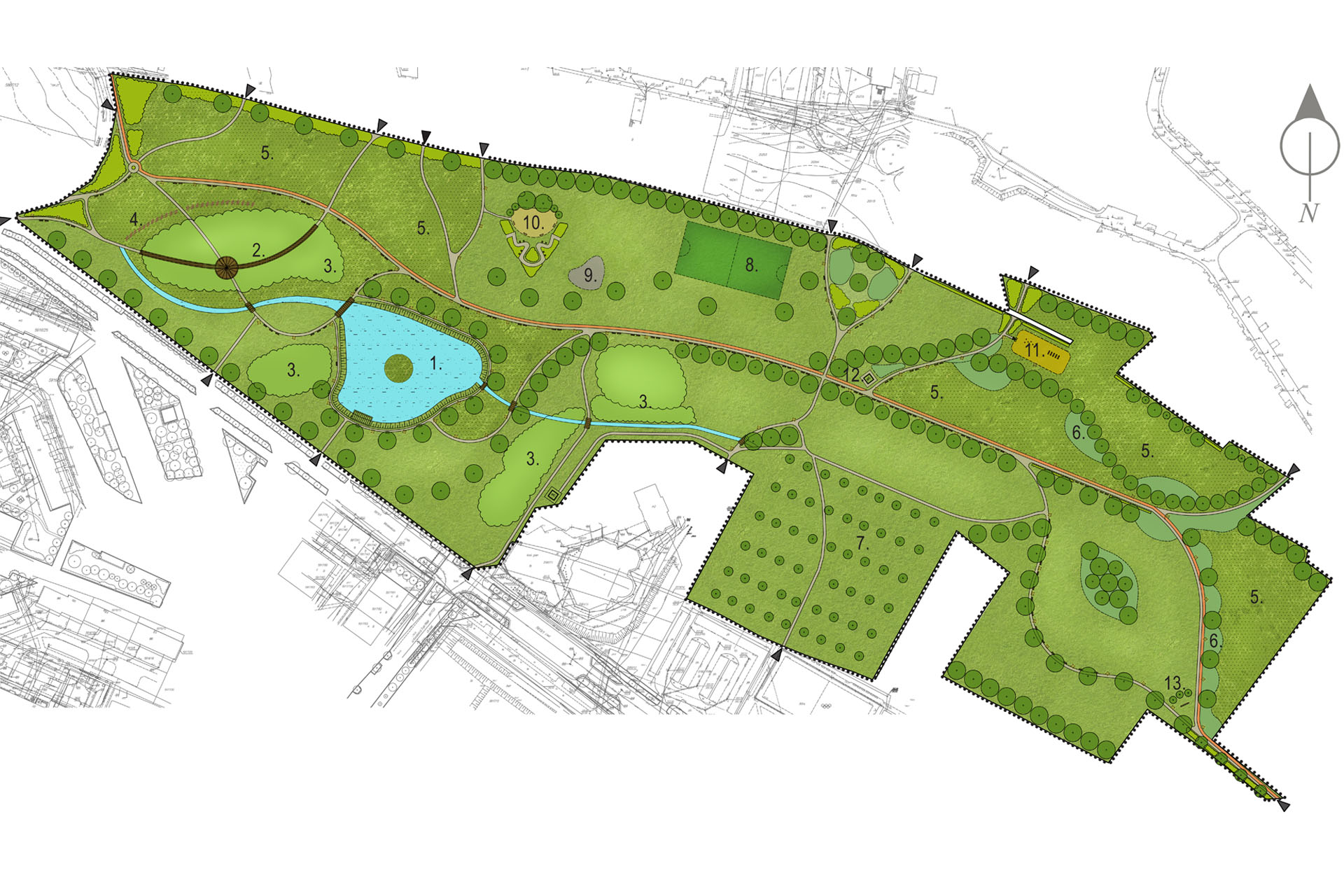 zagospodarowanie obszarów zielonych