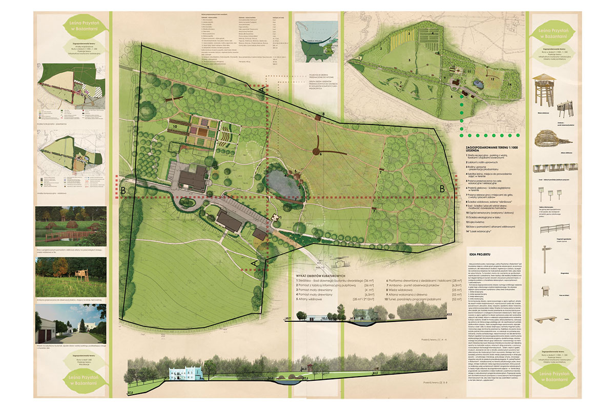 Projekt parku w Nadleśnictwie Elbląg